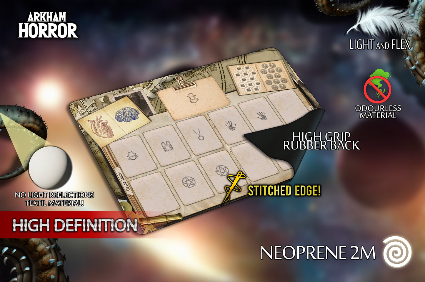 Arkham Horror LCG Chapter 1 – Compatible Card Game Mat