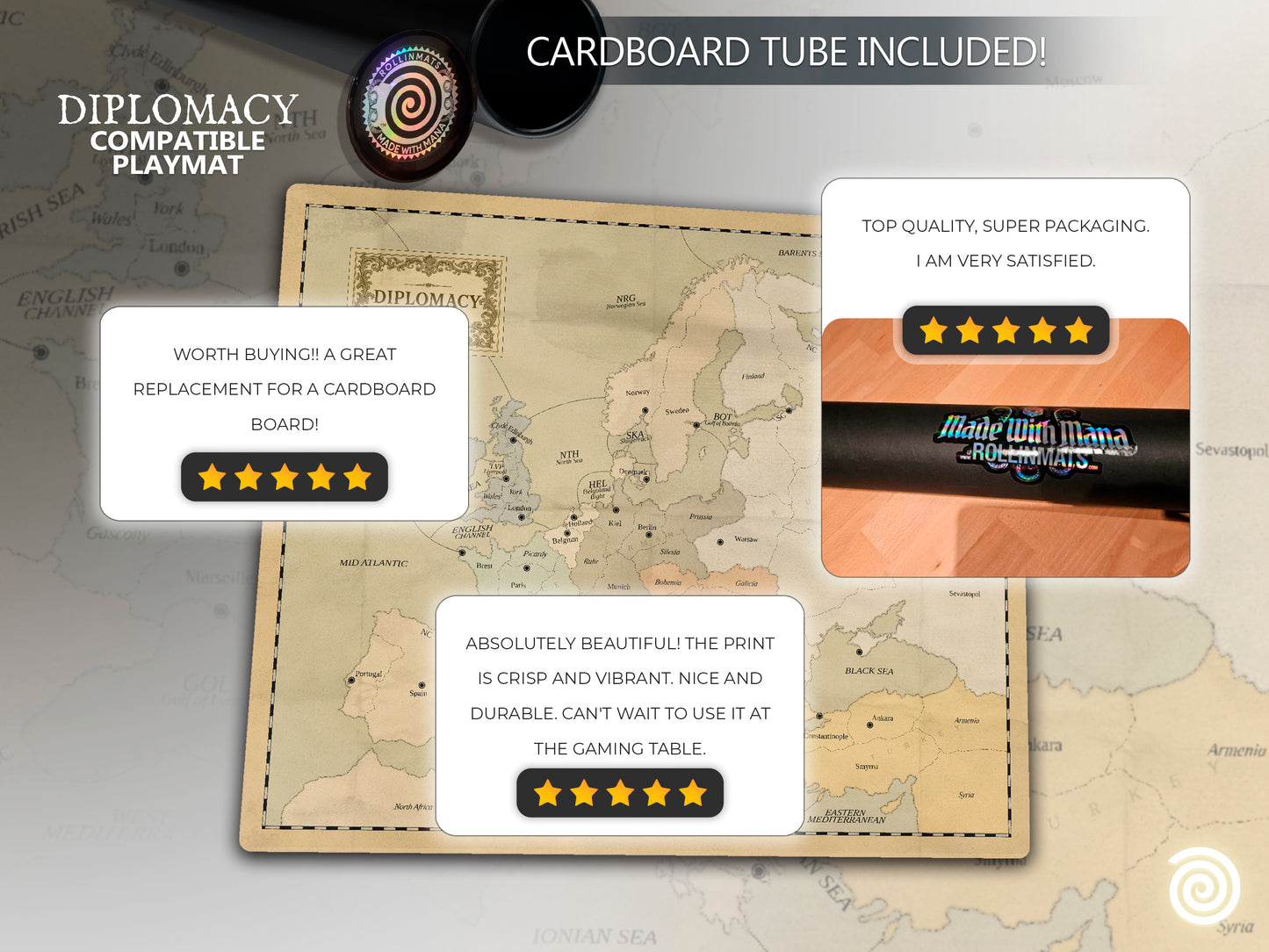 Diplomacy Compatible Gamemat