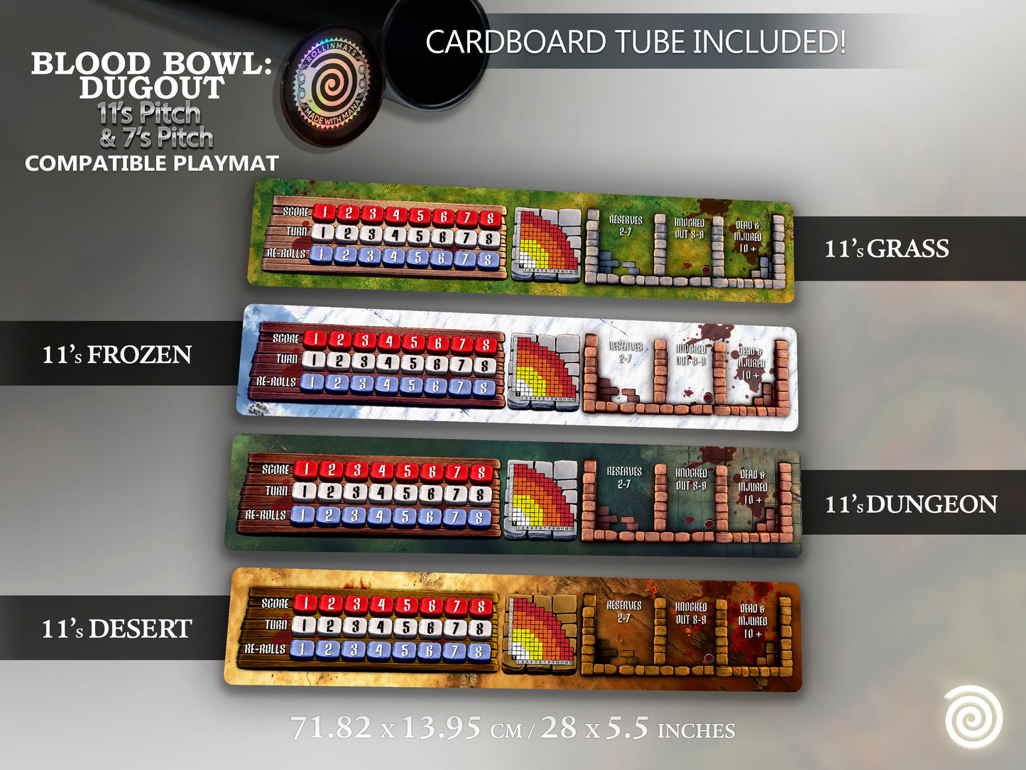 Dugouts compatible with Blood Bowl