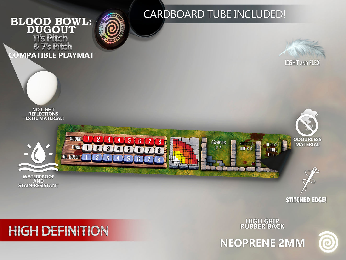 Dugouts compatible with Blood Bowl
