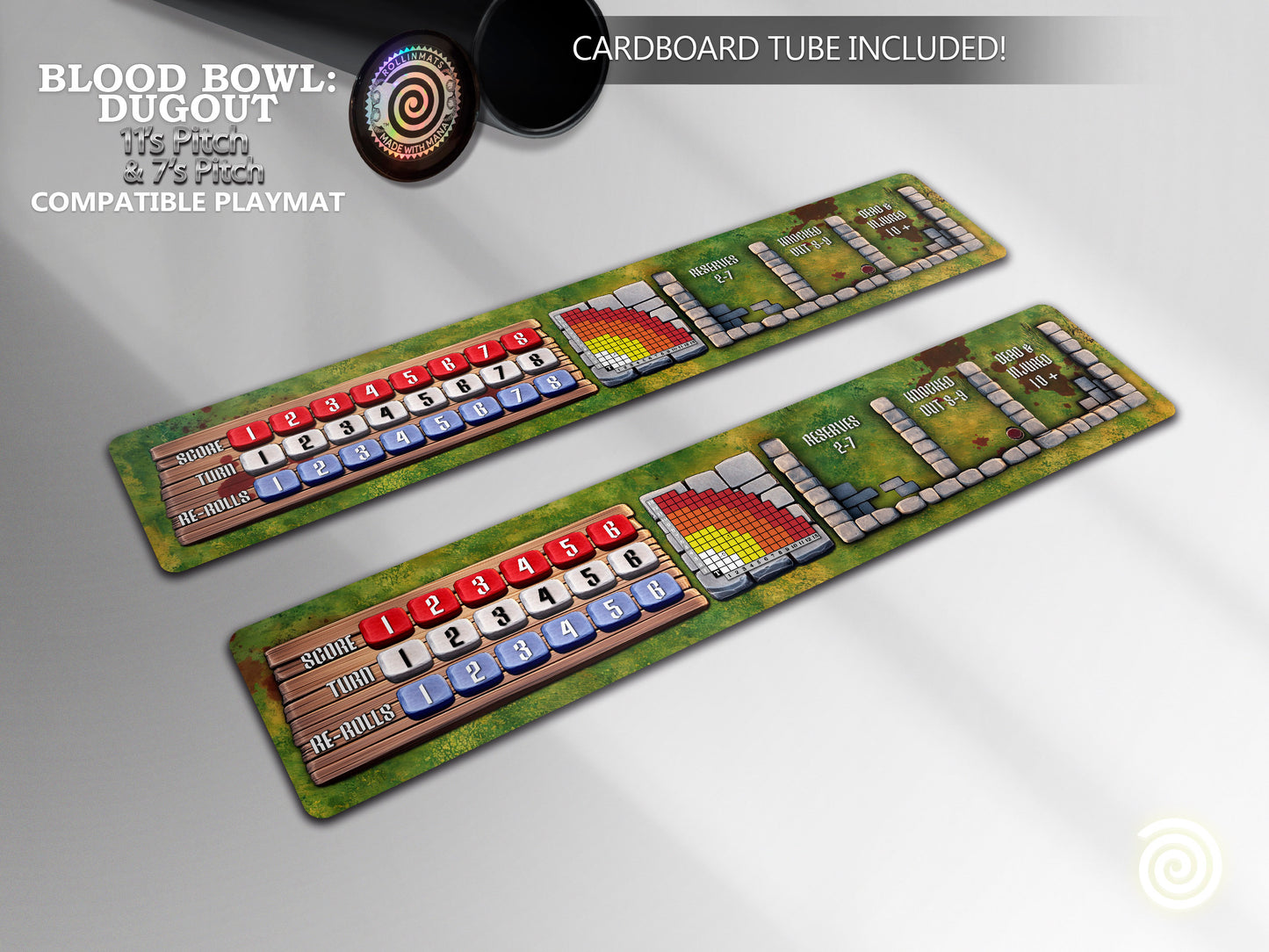 Dugouts compatible with Blood Bowl