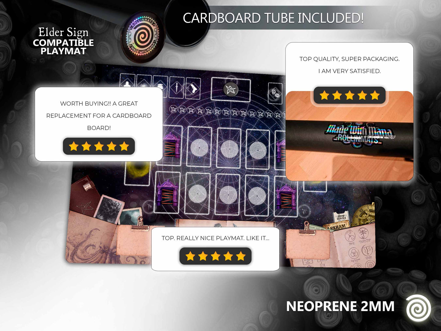 Elder Sign compatible Playmat