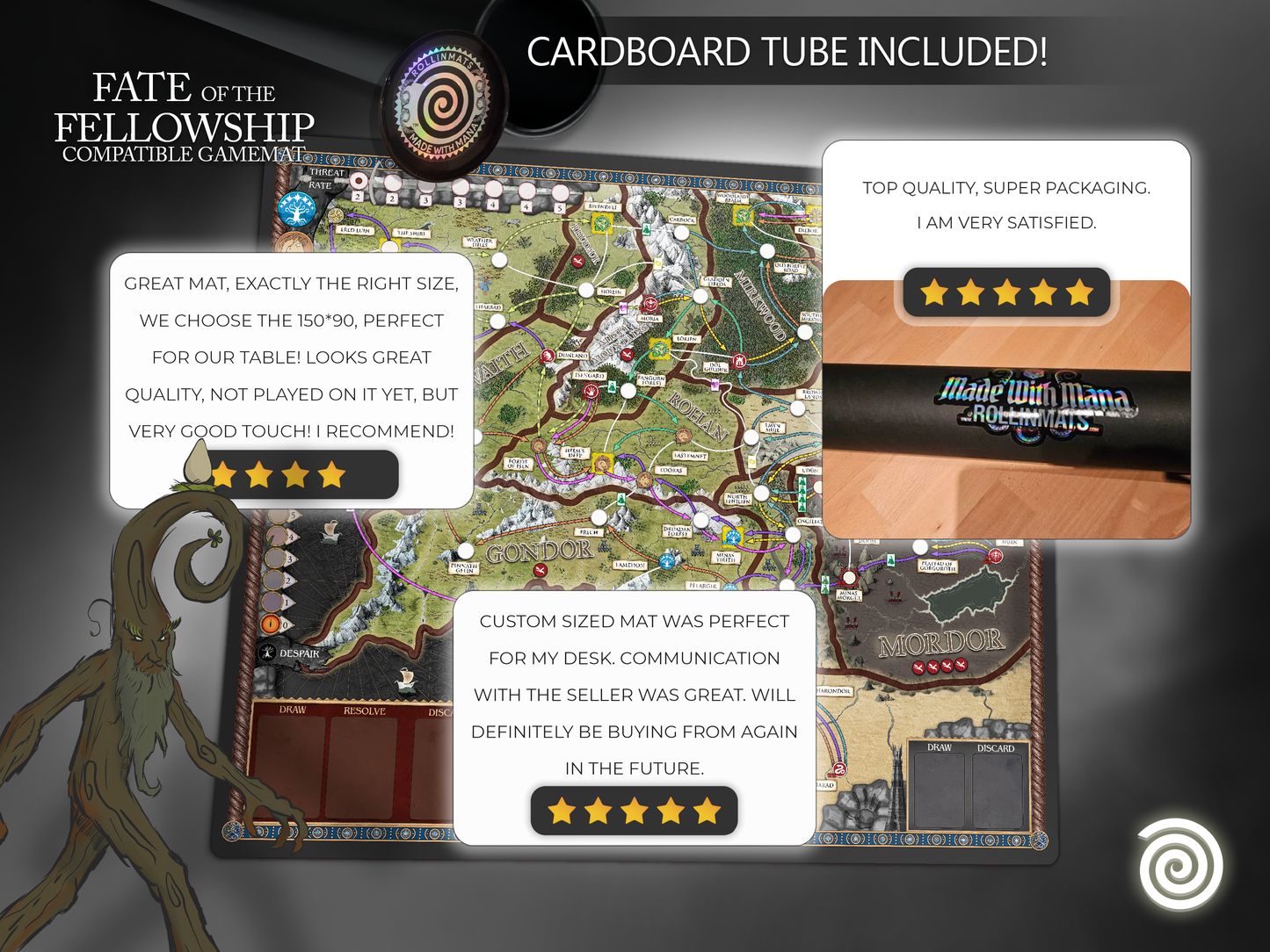 Lord of the rings Fate of the Fellowship (giant size compatible playmat)