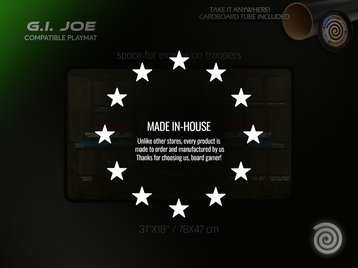 G.I. JOE Deck-Building Game Compatible Playmat
