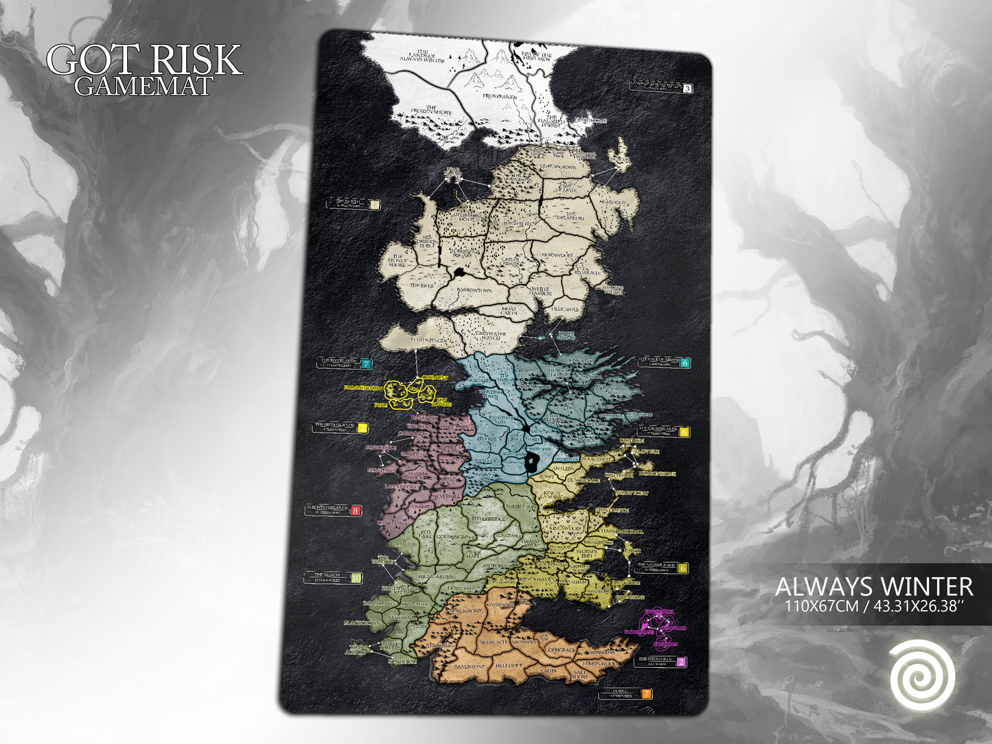 RISK: Game Of Thrones compatible Gamemats
