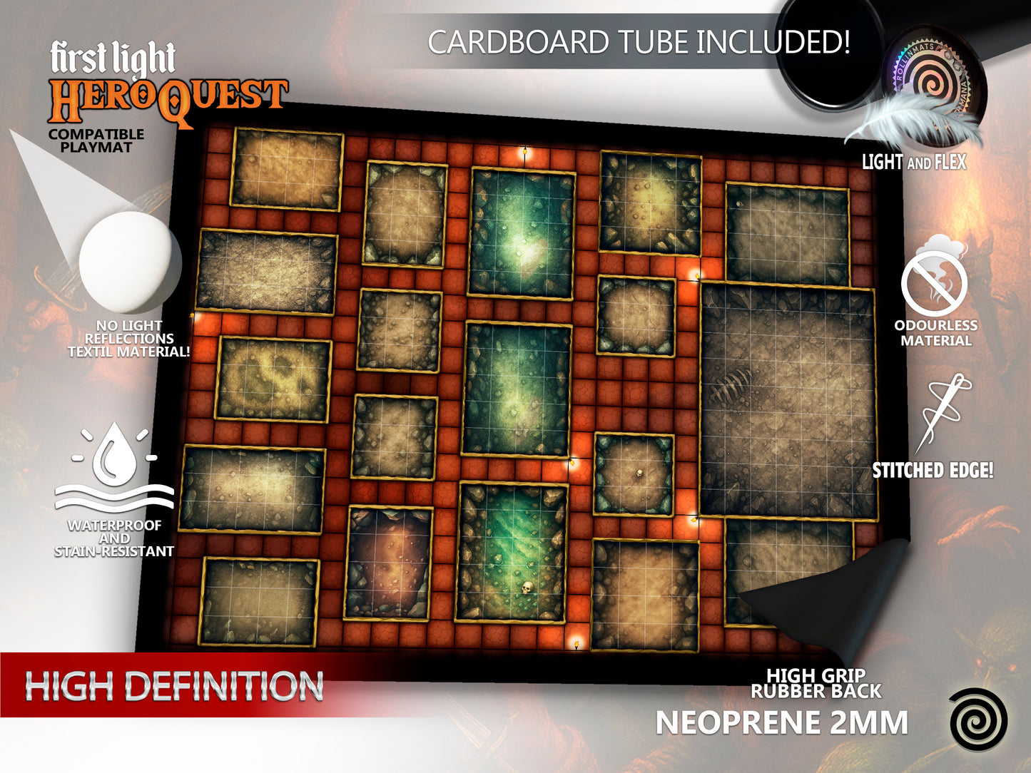HeroQuest First Light Compatible Gamemat