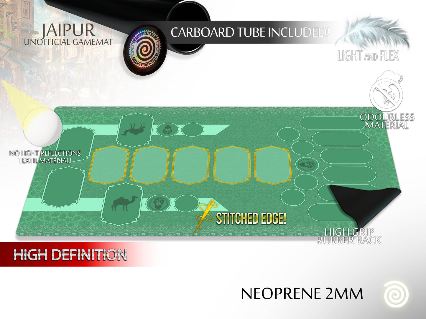 Jaipur compatible Gamemat