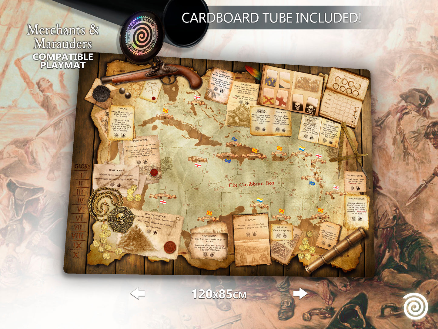 Playmat Merchants and Marauders Compatible Gamemat