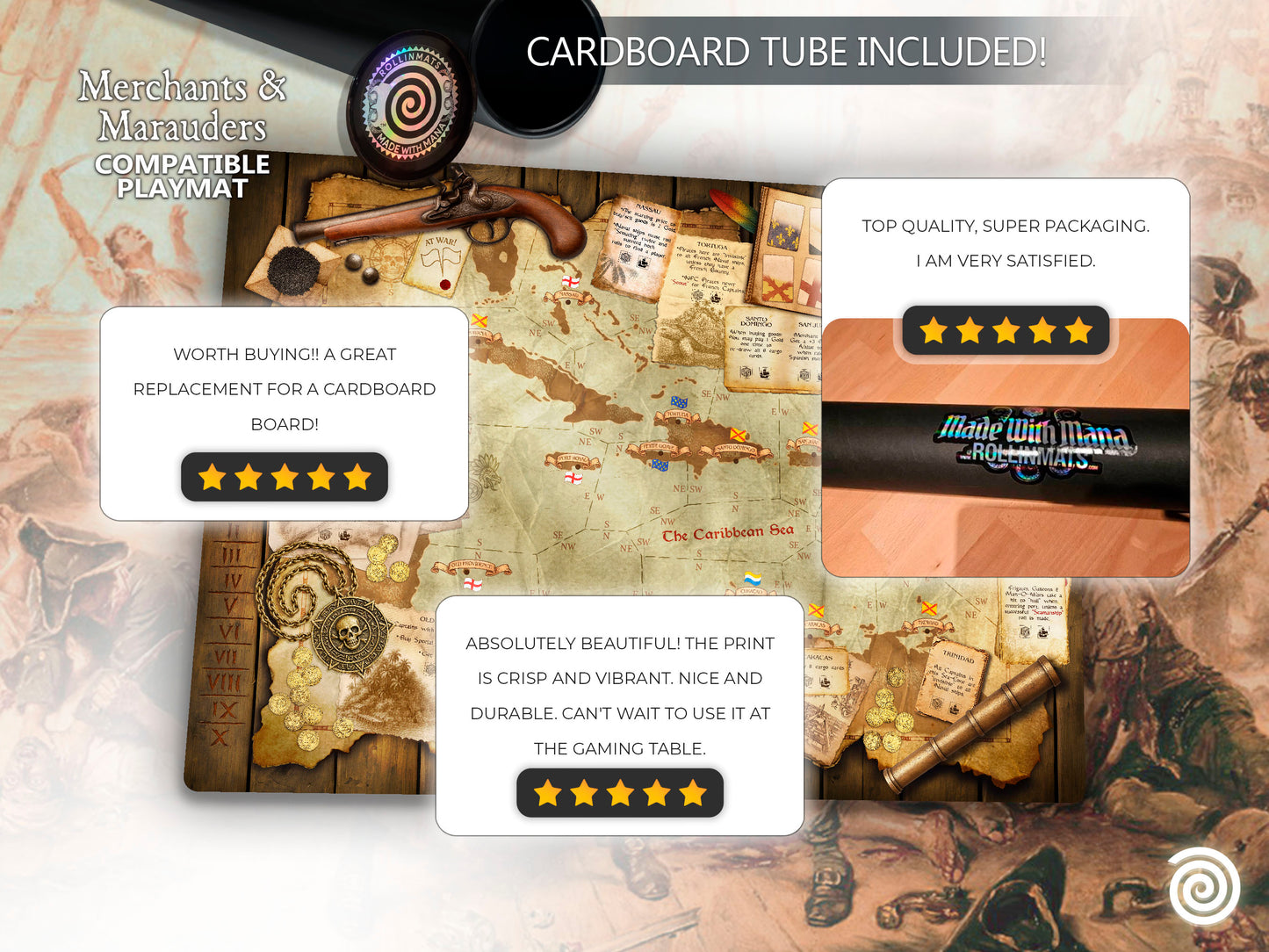 Playmat Merchants and Marauders Compatible Gamemat