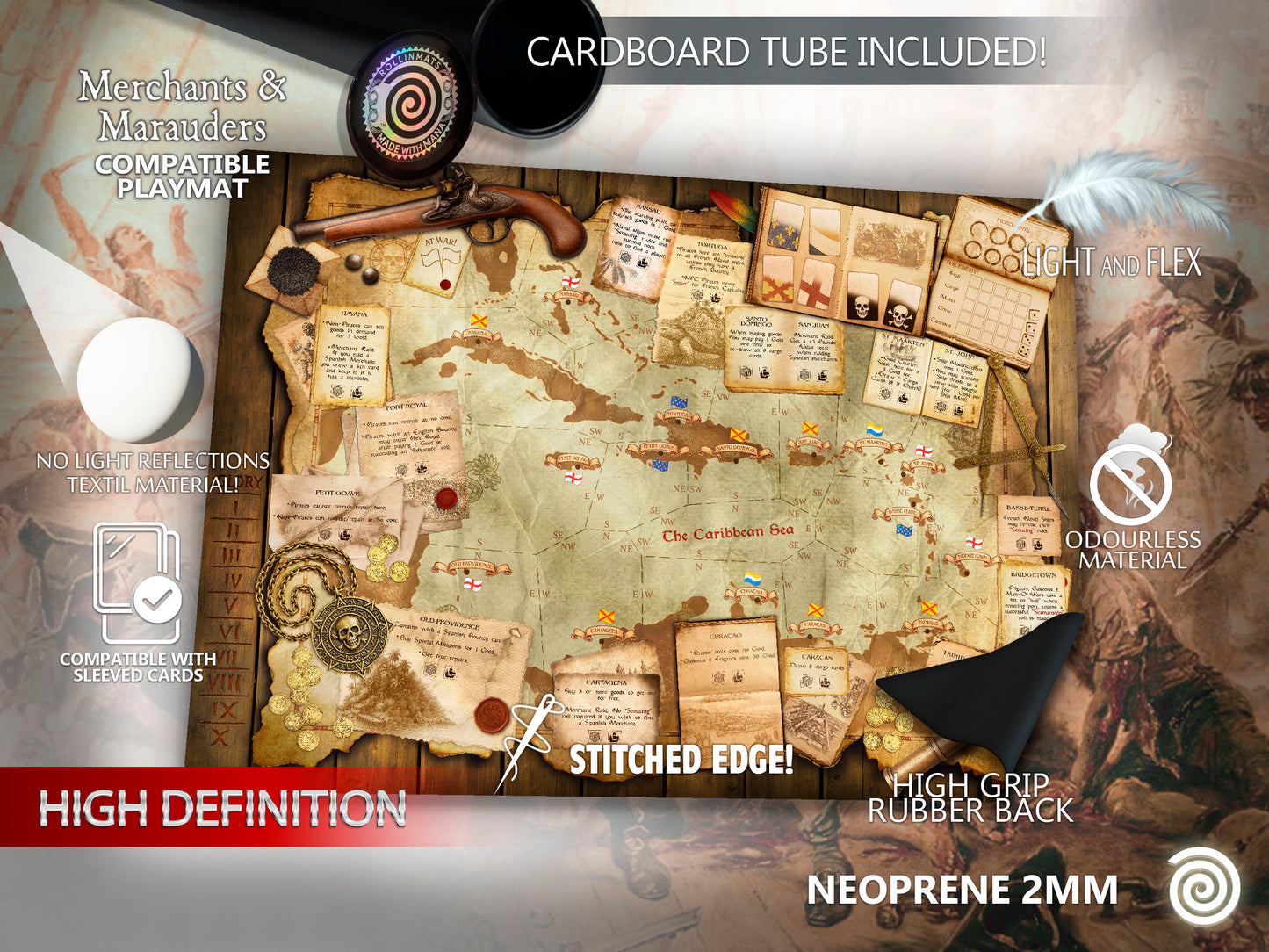 Playmat Merchants and Marauders Compatible Gamemat