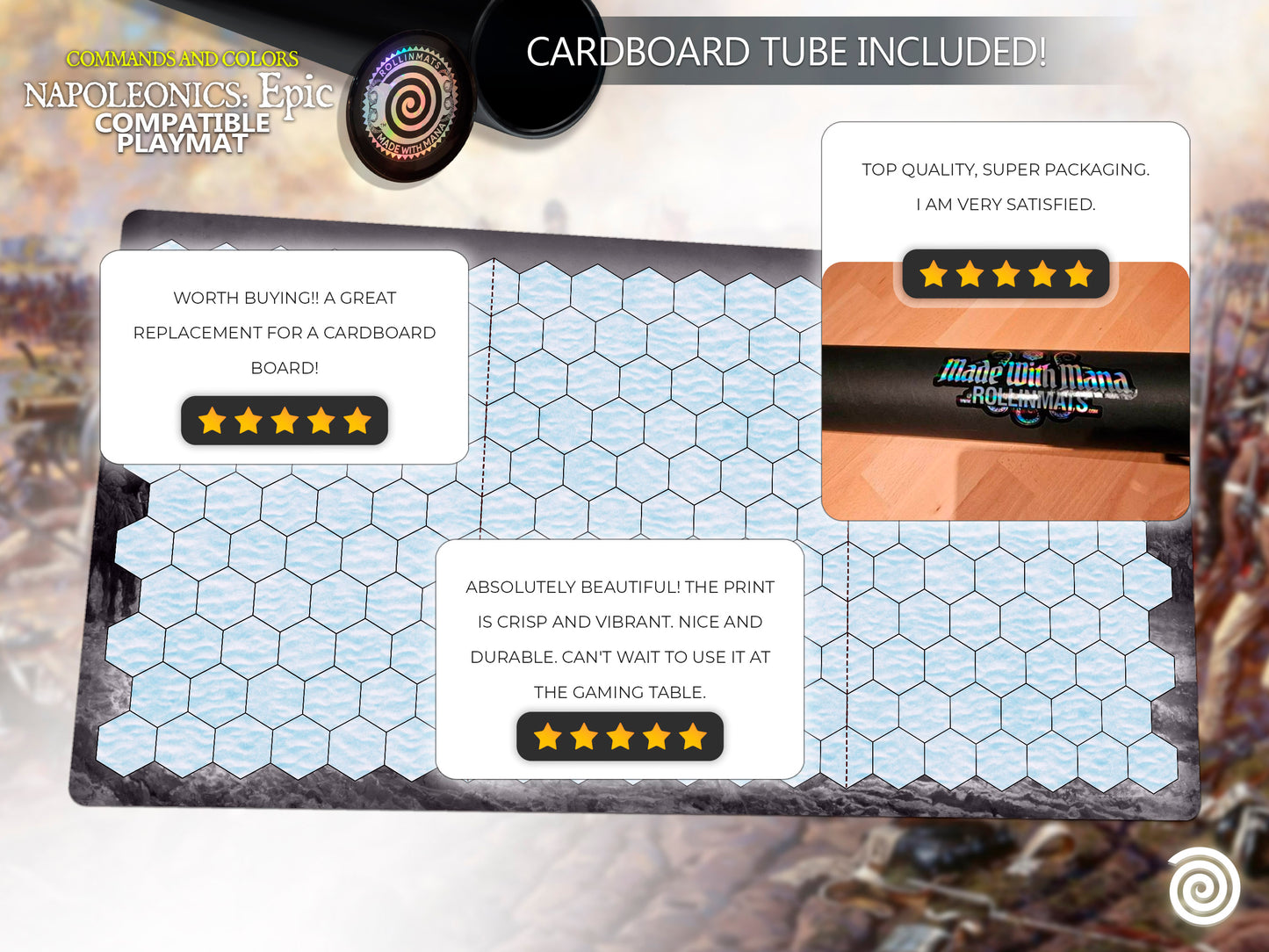 Commands & Colors: Napoleonics compatible Gamemat - (Epic mat)