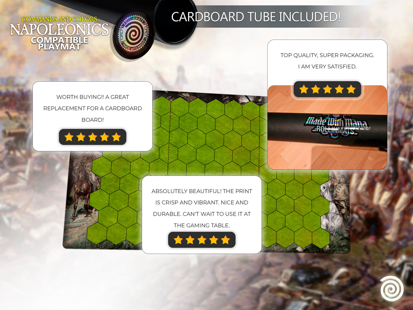 Commands and Colors: Napoleonics compatible Gamemat
