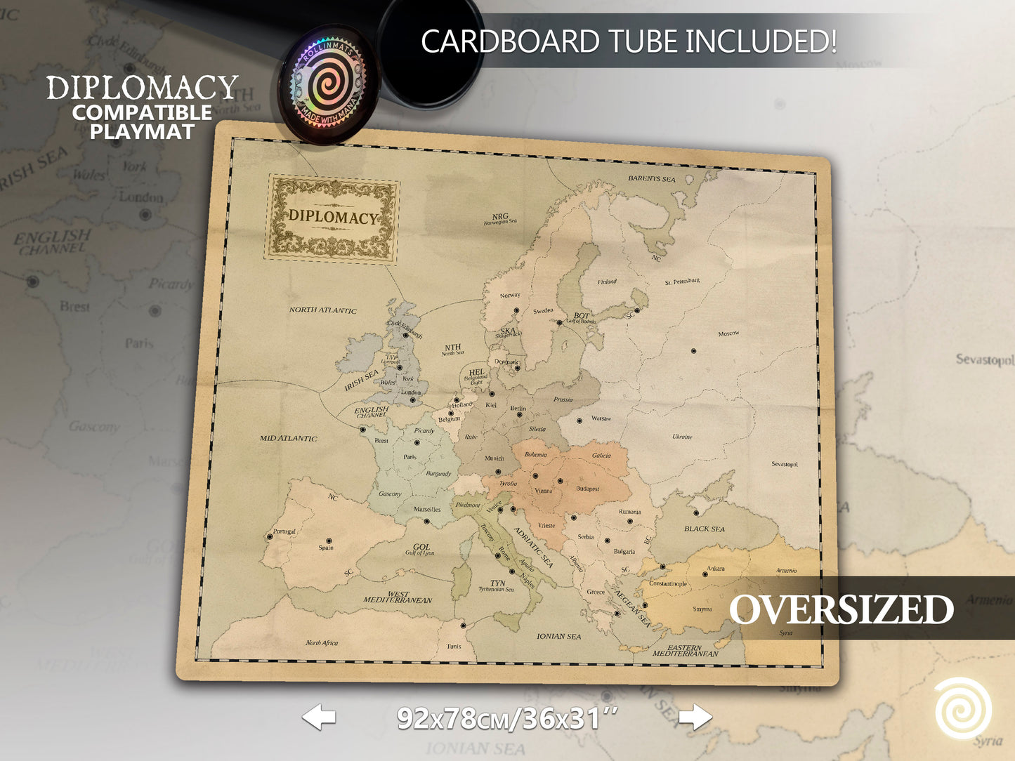 Diplomacy Compatible Gamemat