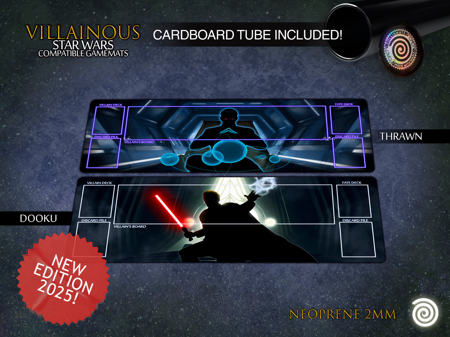 Villainous Star Wars compatible Playmats