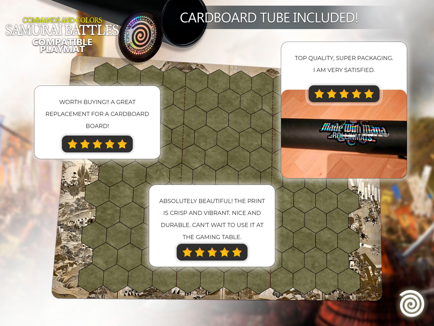Commands and Colors: Samurai Battles compatible playmats