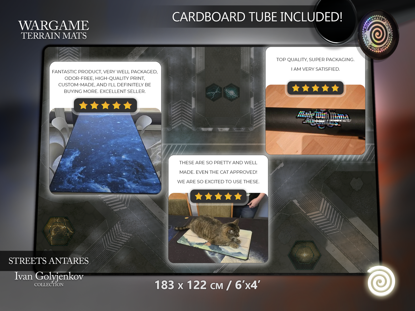 WARGAME TERRAIN MAT - STREETS ANTARES