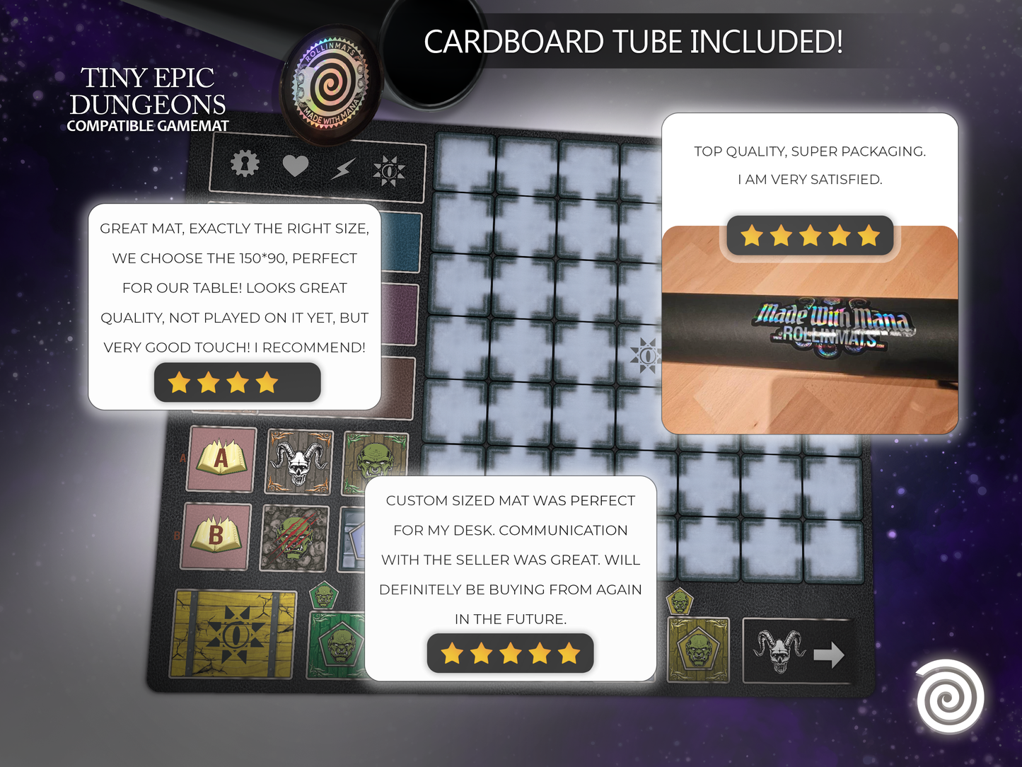 Tiny Epic Dungeons Unofficial Playmats