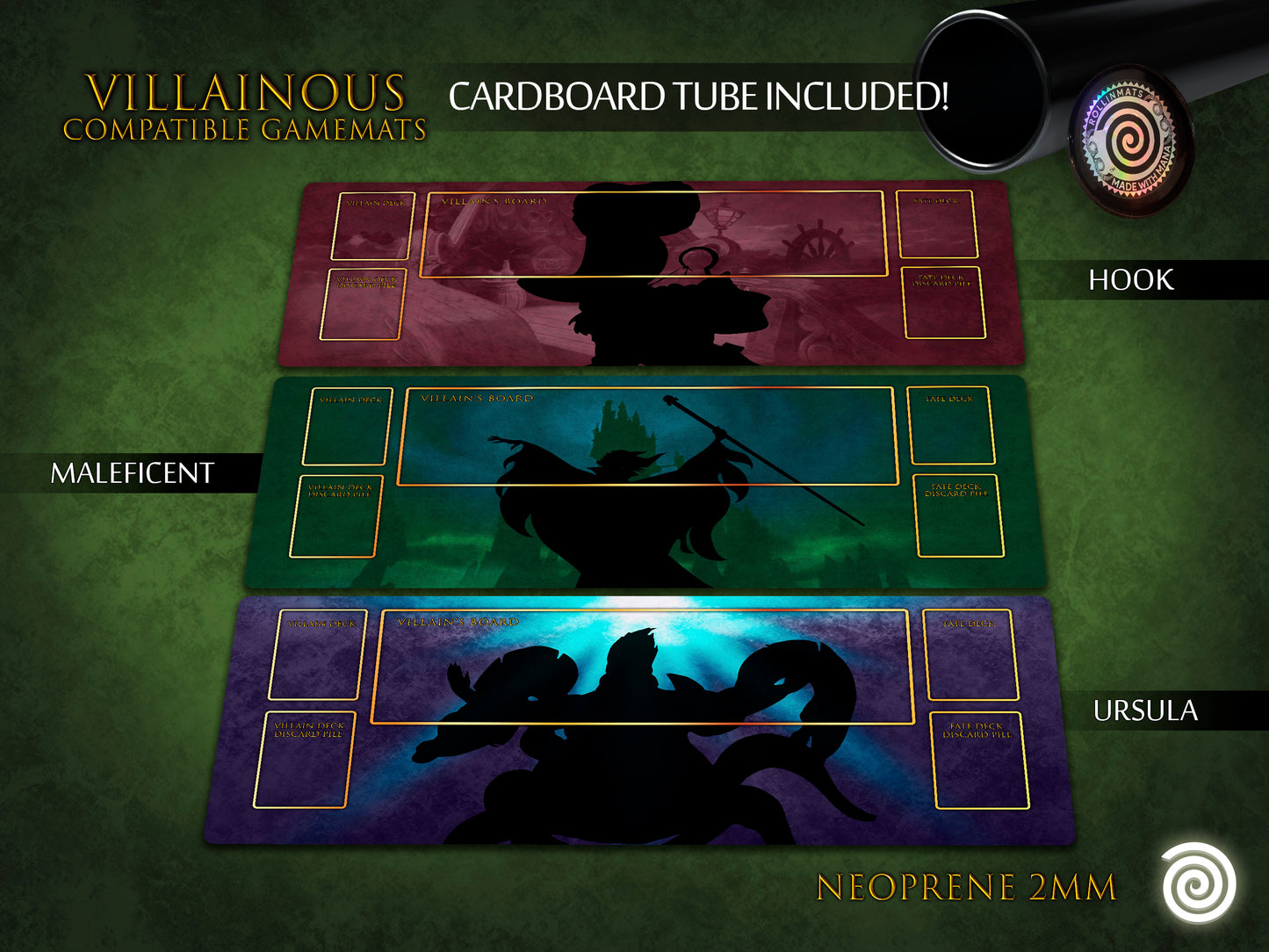 Villainous compatible Gamemat Unoficial (expansions included)