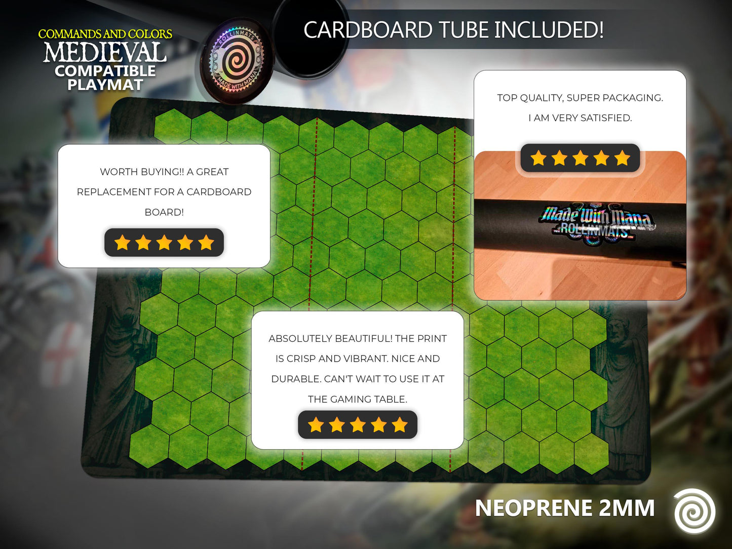 Commands and Colors Medieval compatible Gamemat