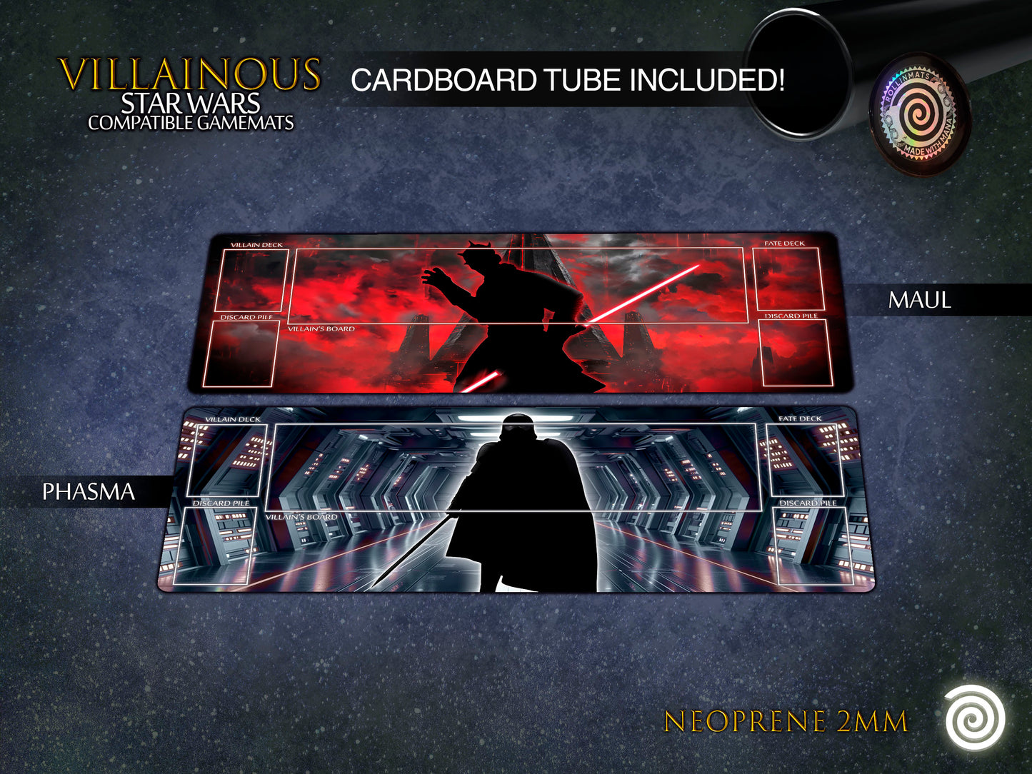 Villainous Star Wars compatible Playmats
