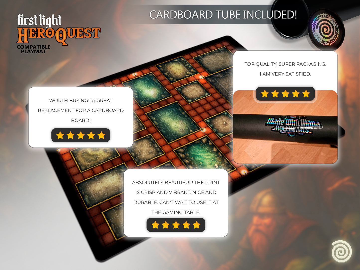 HeroQuest First Light Compatible Gamemat