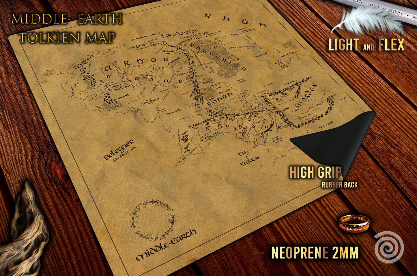 Playmat Tierra Media Middle-Earth UNOFFICIAL PRODUCT