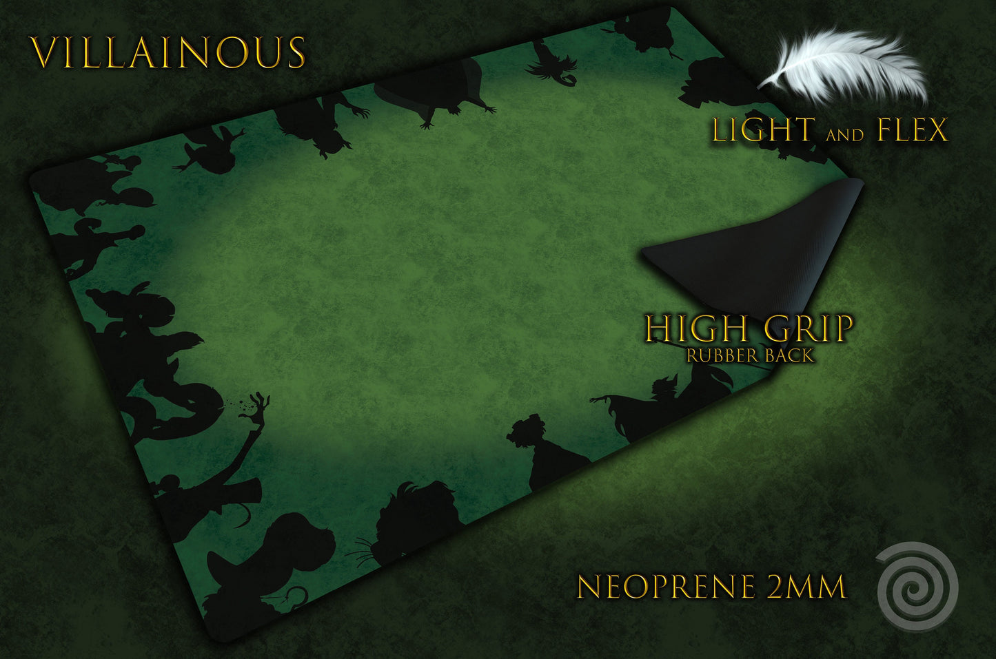 Tapete central compatible con Villainous unofficial playmat