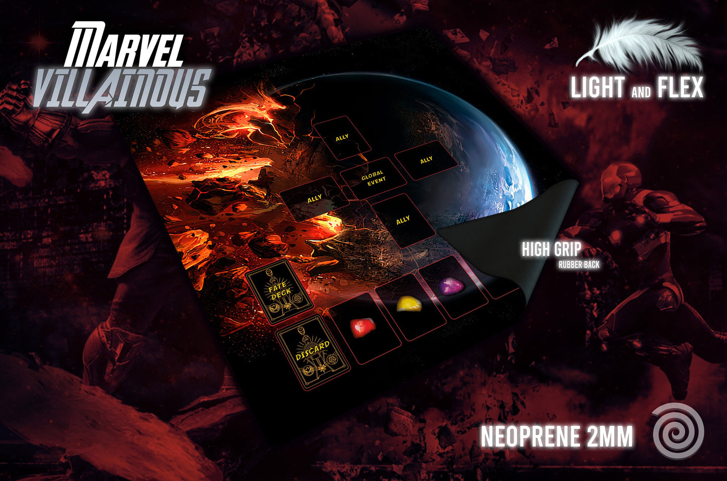 Tapete compatible con Marvel Villainous (Unofficial)