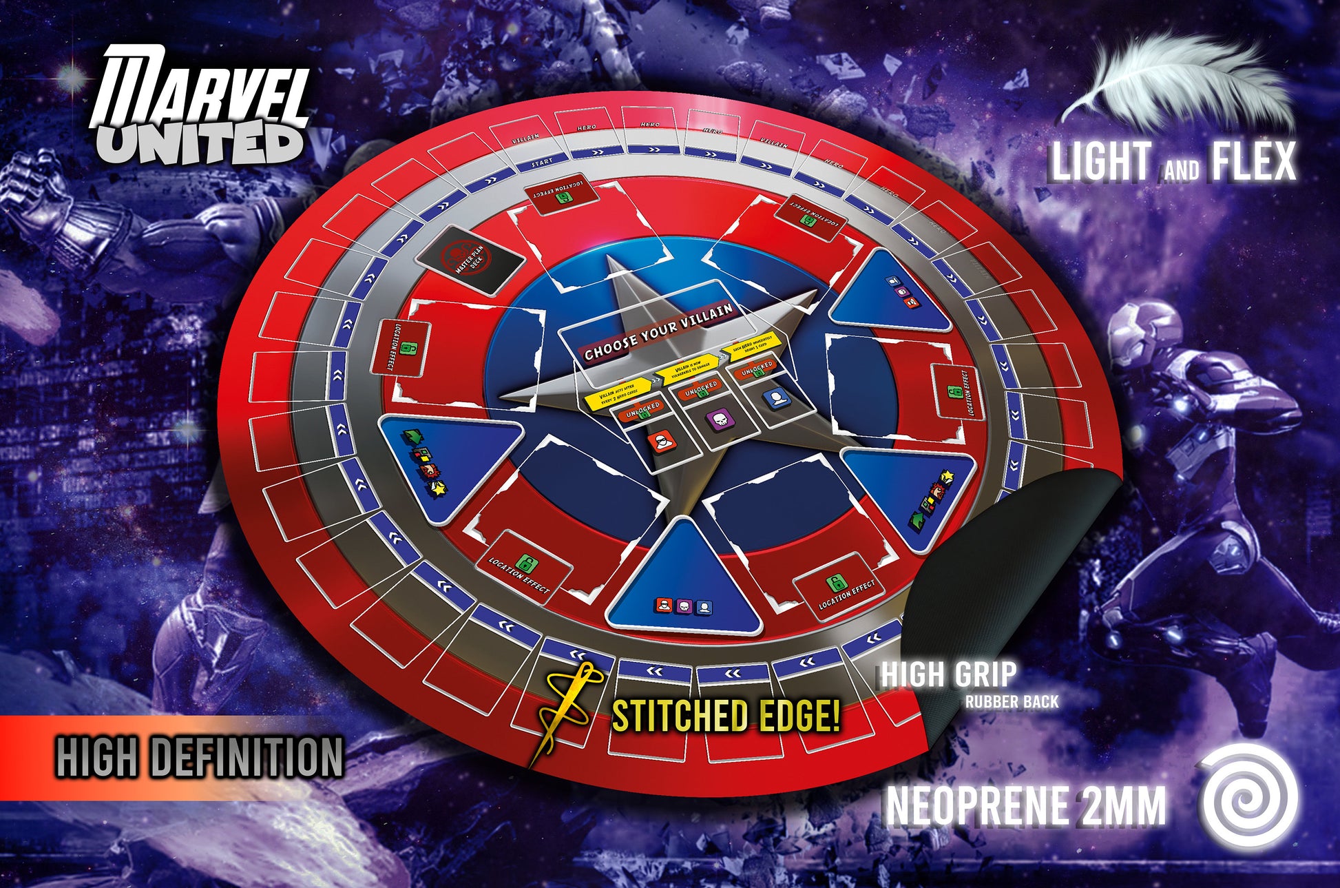 Tapetes Marvel United UNOFFICIAL PRODUCT