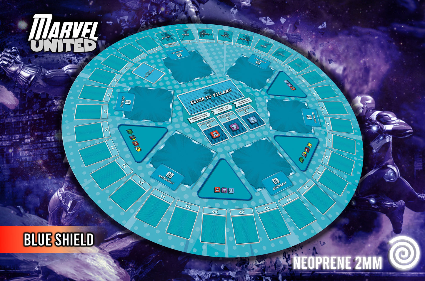 Tapetes Marvel United UNOFFICIAL PRODUCT