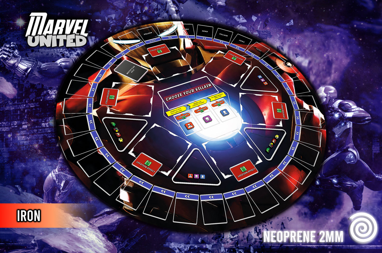 Tapetes Marvel United UNOFFICIAL PRODUCT