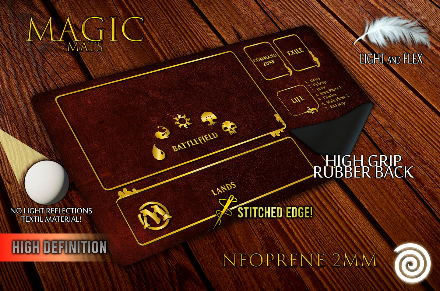 Tapete compatible Magic The Gathering (60 x 40 cm)