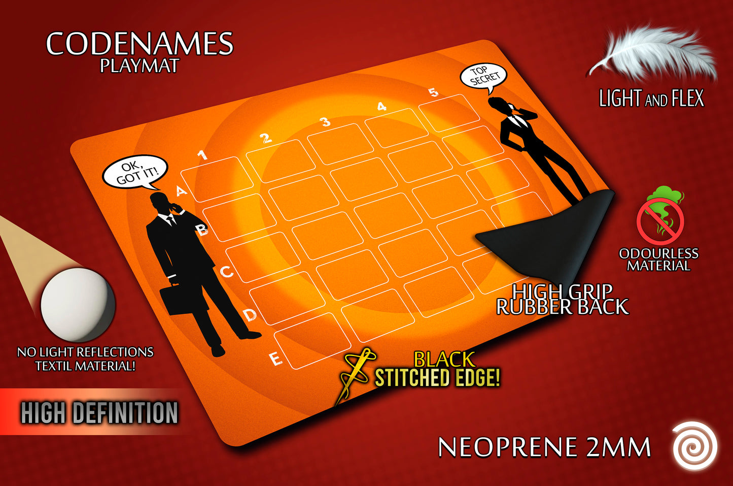Codenames Unofficial Playmat