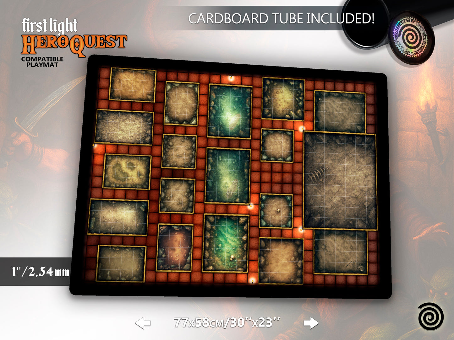 HeroQuest First Light Compatible Gamemat