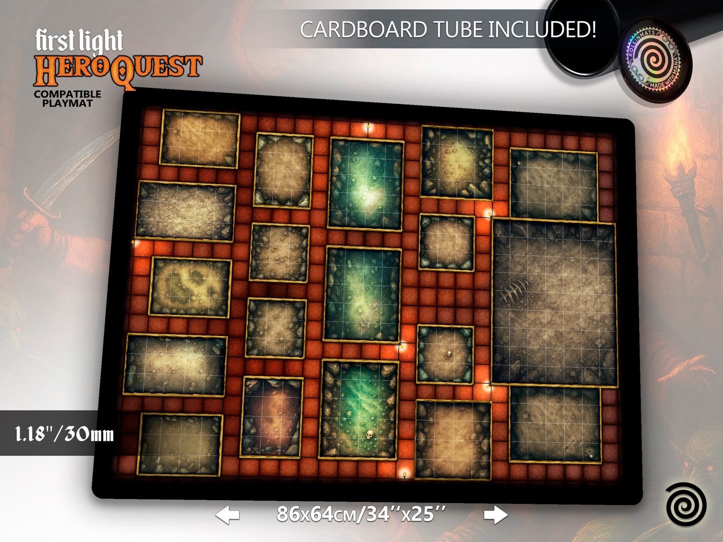 HeroQuest First Light Compatible Gamemat