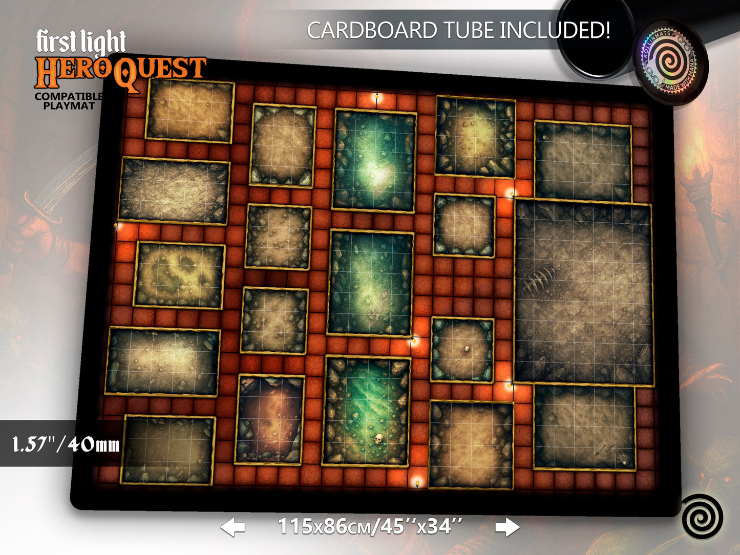HeroQuest First Light Compatible Gamemat