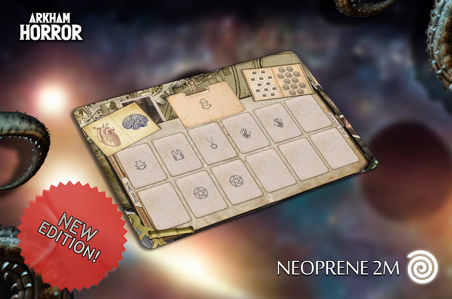 Arkham Horror LCG Chapter 1 Compatible Card Game Mat Rollinmats Arkham Horror LCG Chapter 1 Compatible Card Game Mat Rollinmats