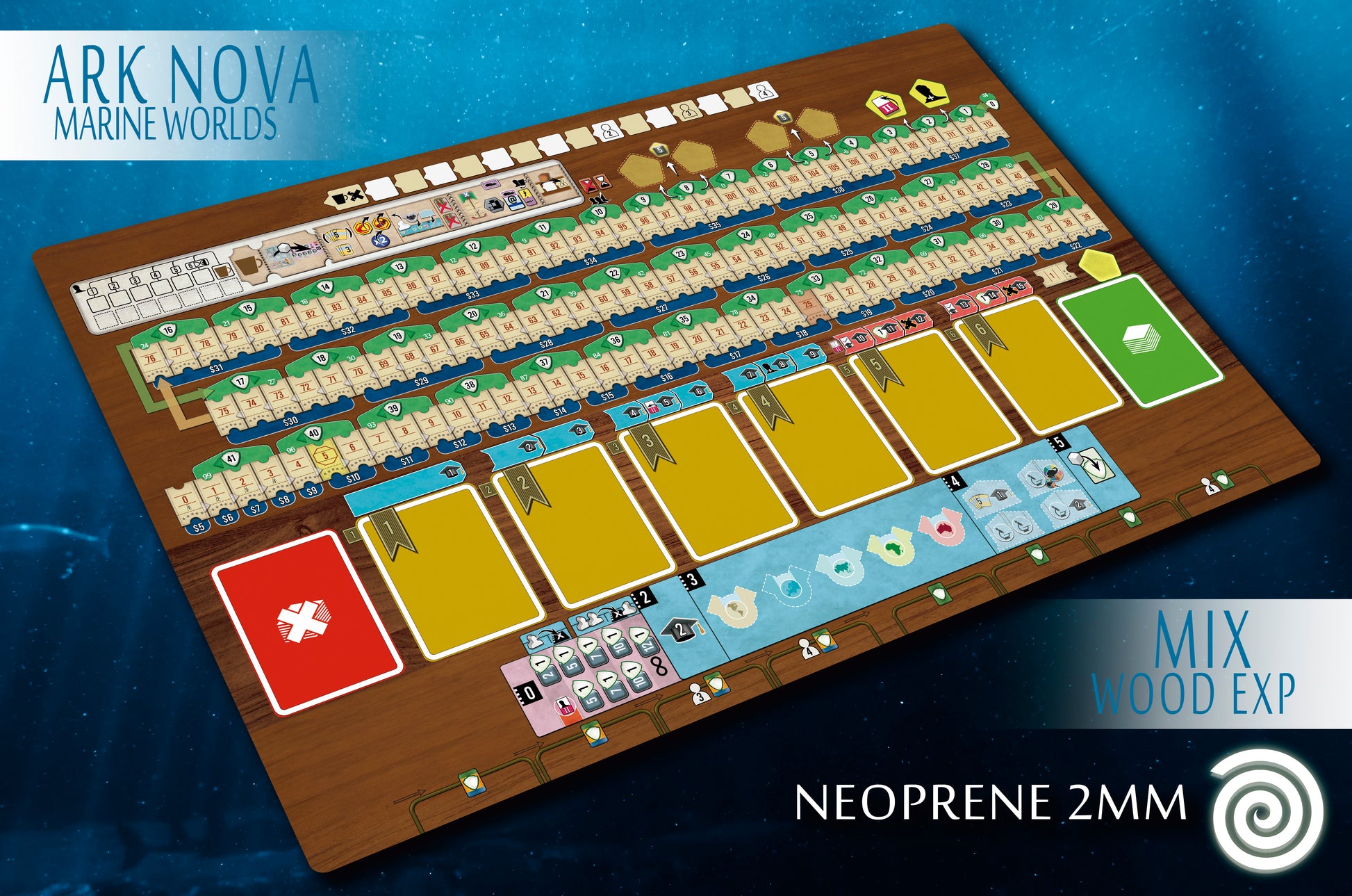 Ark Nova Marine Worlds - Board Game Mat