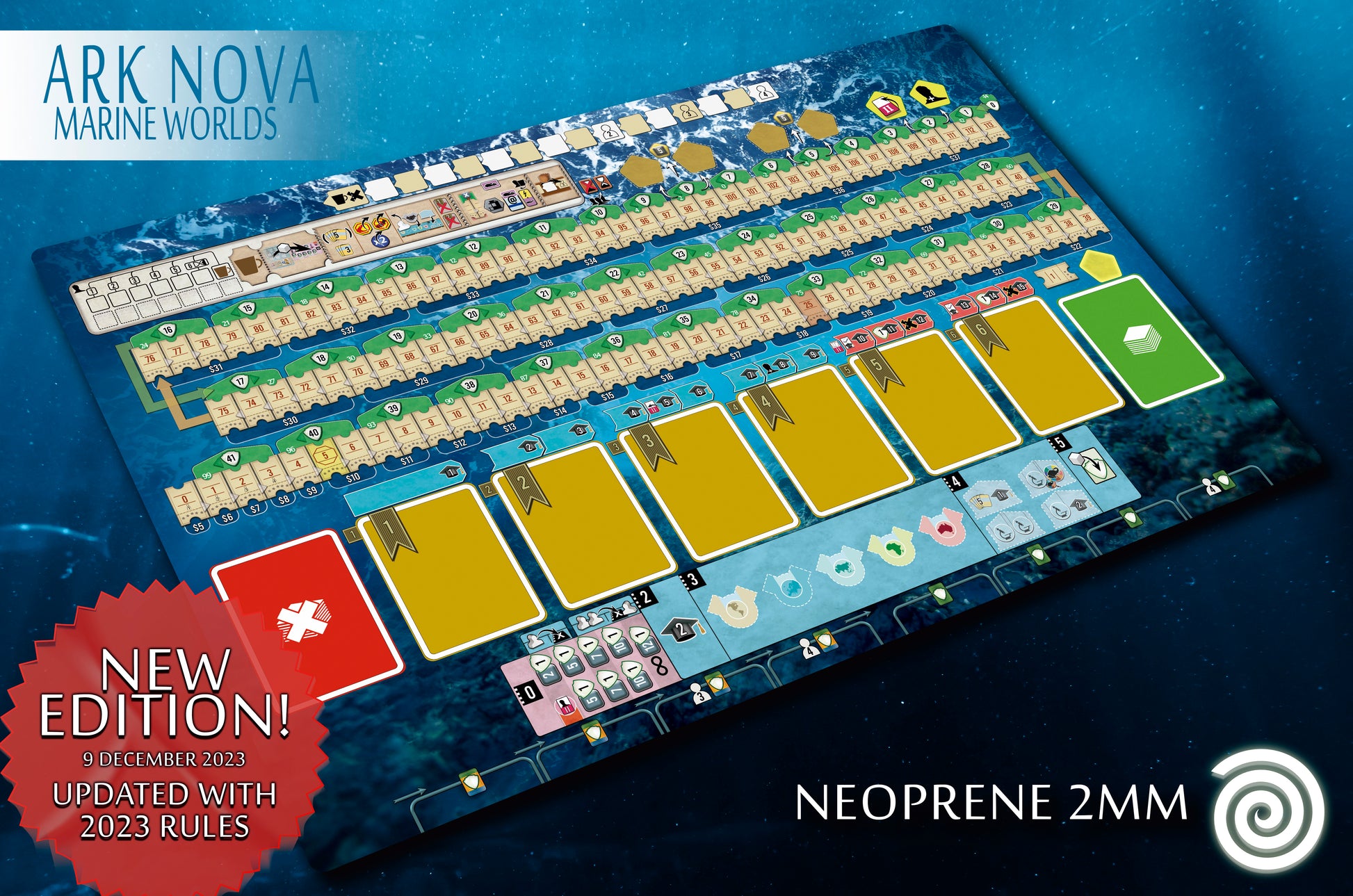 Ark Nova Marine Worlds - Board Game Mat