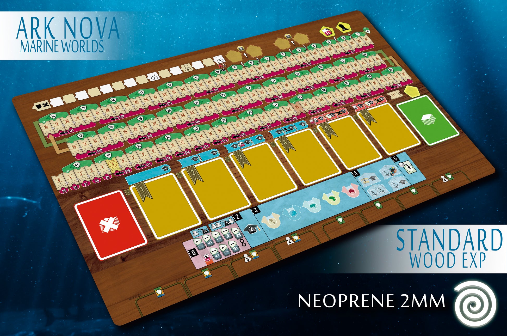 Ark Nova Marine Worlds - Board Game Mat