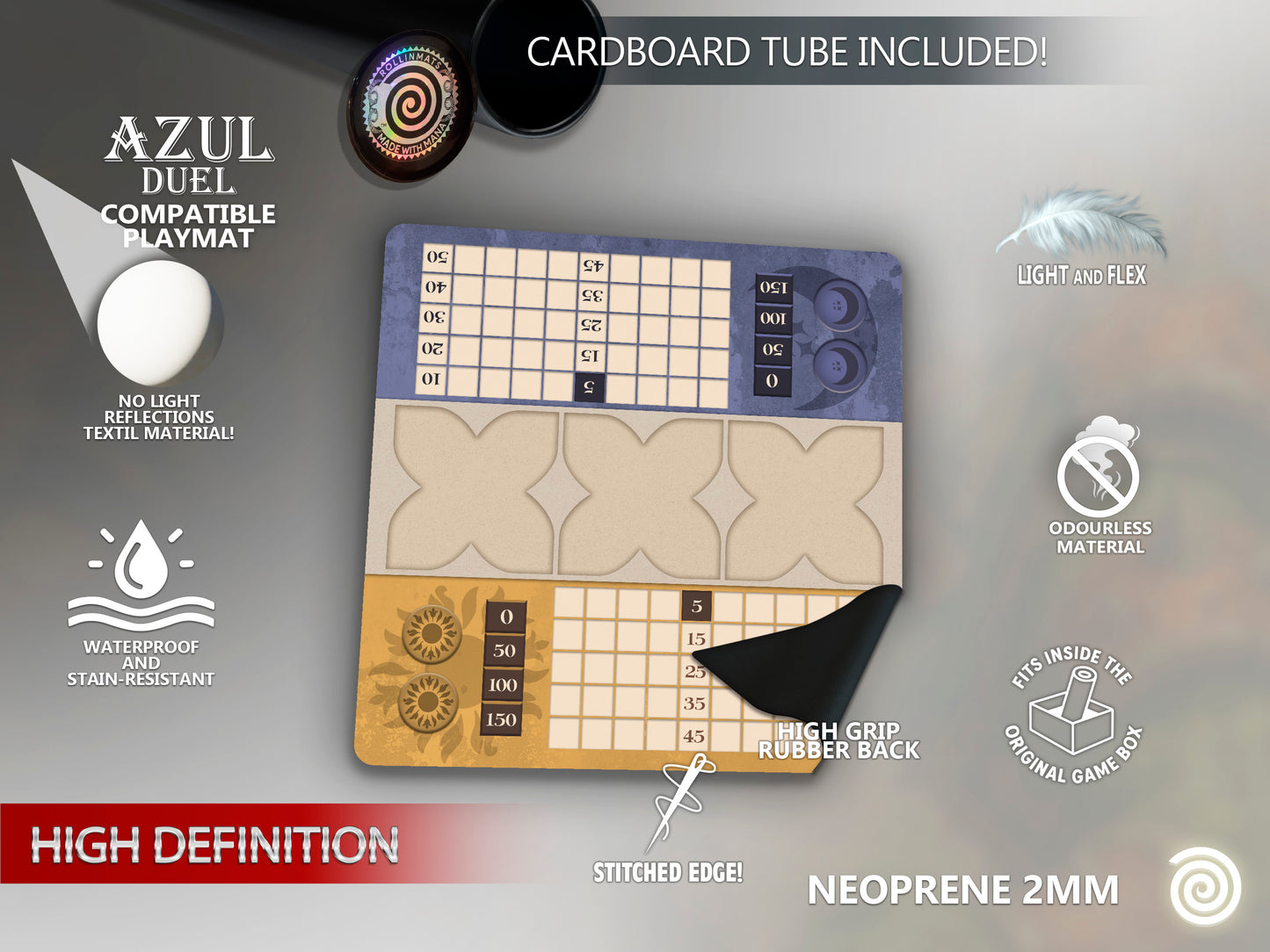 Azul Duel Compatible Playmat