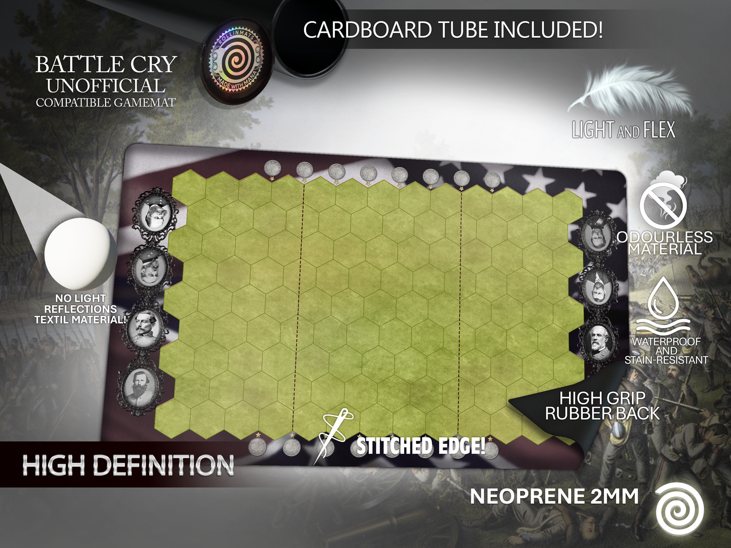 BATTLE CRY compatible Gamemat