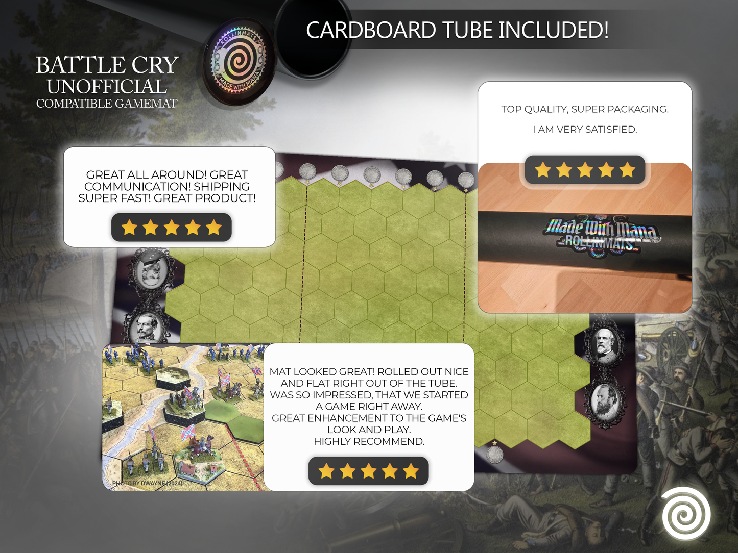BATTLE CRY compatible Gamemat