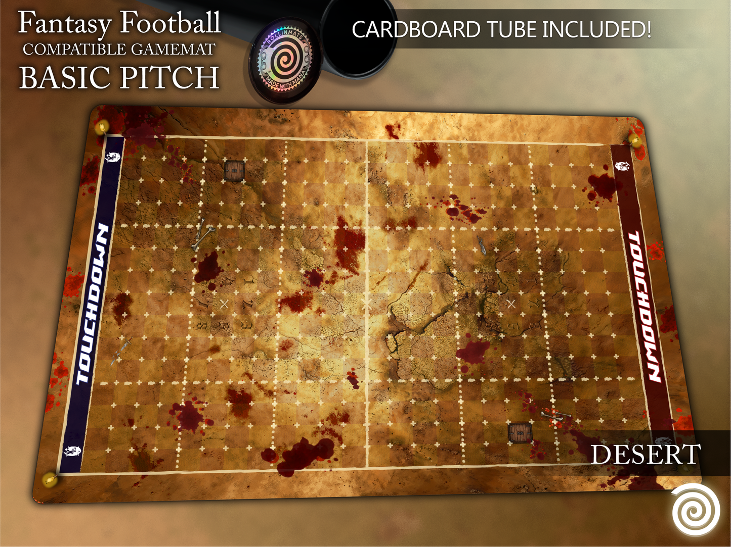 Fantasy Football BB 3rd Season compatible Gamemats (Basic pitch)