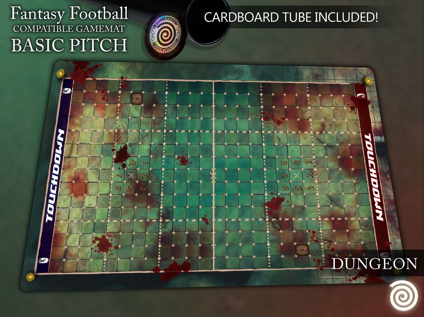 Fantasy Football BB 3rd Season compatible Gamemats (Basic pitch)