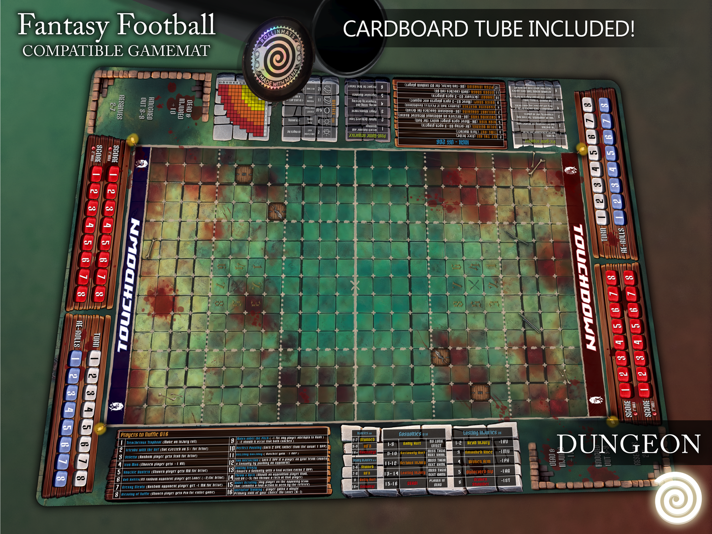 Fantasy Football BB 3rd Season compatible Gamemats (Elevens and mixed  pitch)