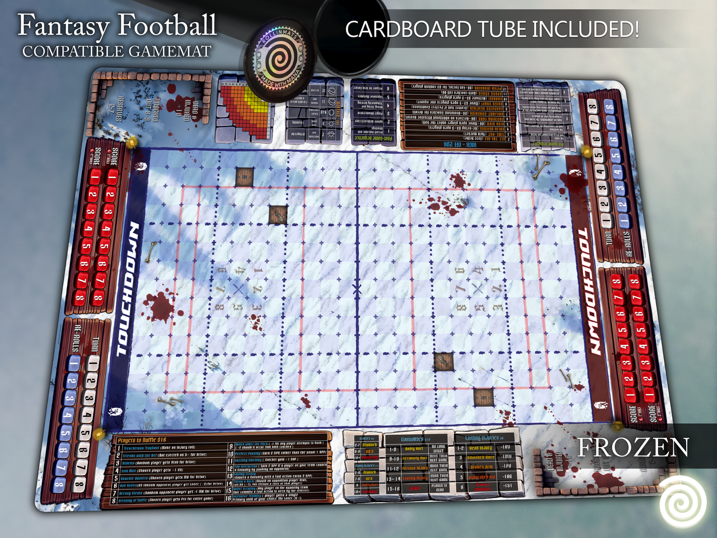 Fantasy Football BB 3rd Season compatible Gamemats (Elevens and mixed  pitch)