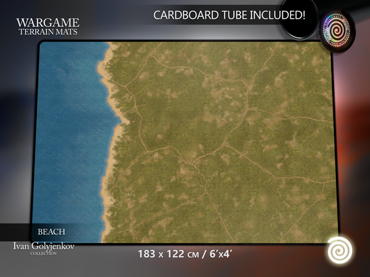WARGAME TERRAIN MAT - BEACH