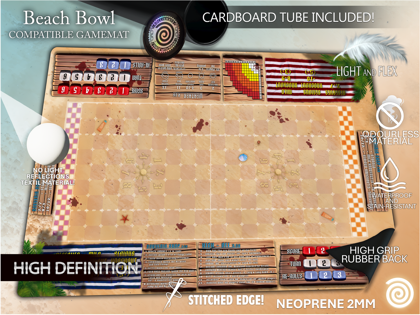 Beach Bowl BB compatible Gamemat