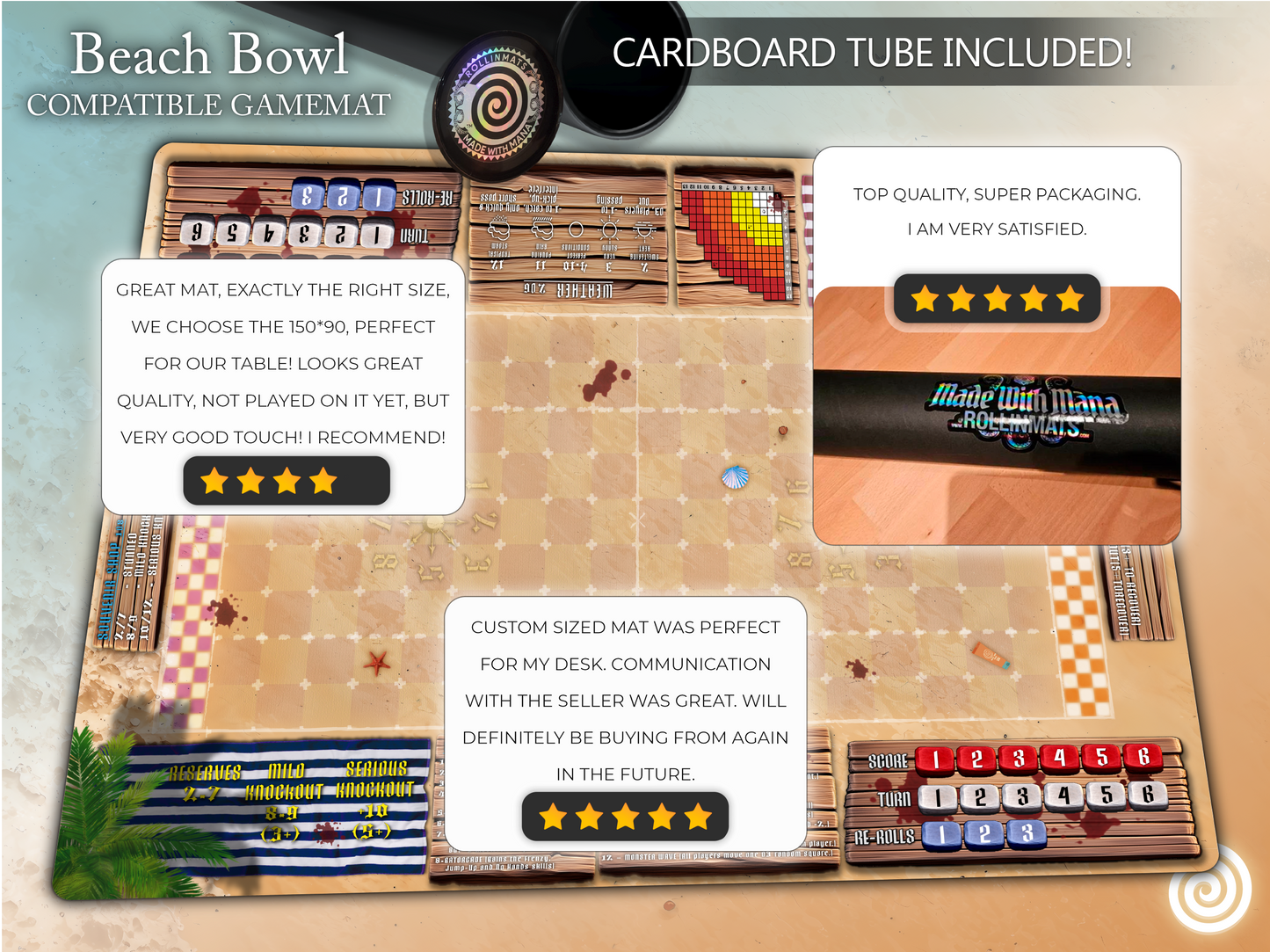 Beach Bowl BB compatible Gamemat